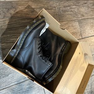 Dr Martens Black Lace Up Boots 1460 Nappa